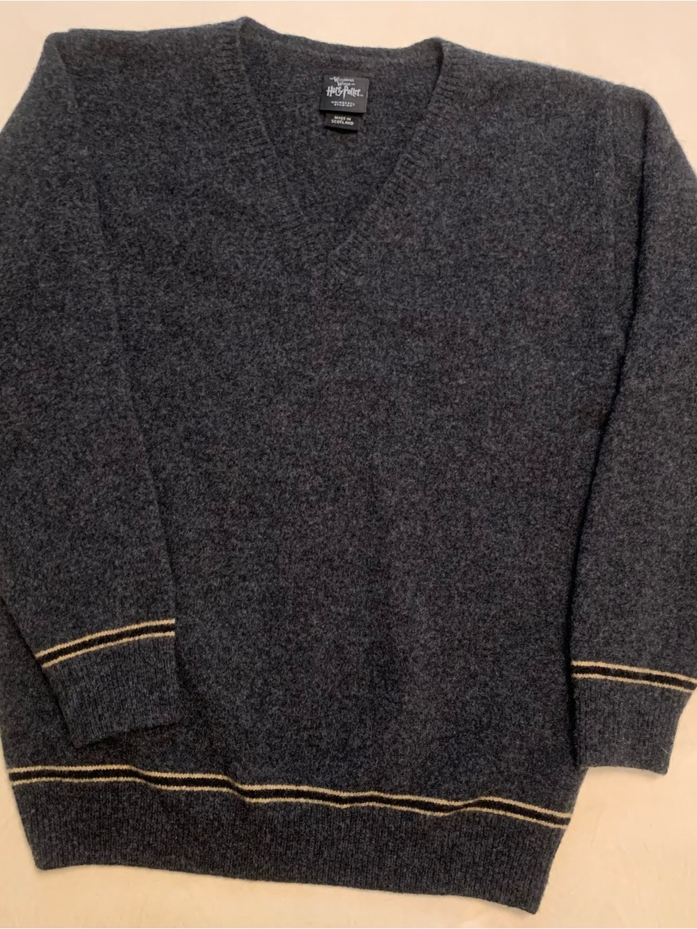 Wizarding World of Harry Potter Hufflepuff Uniform Sweater | Gray | S/M